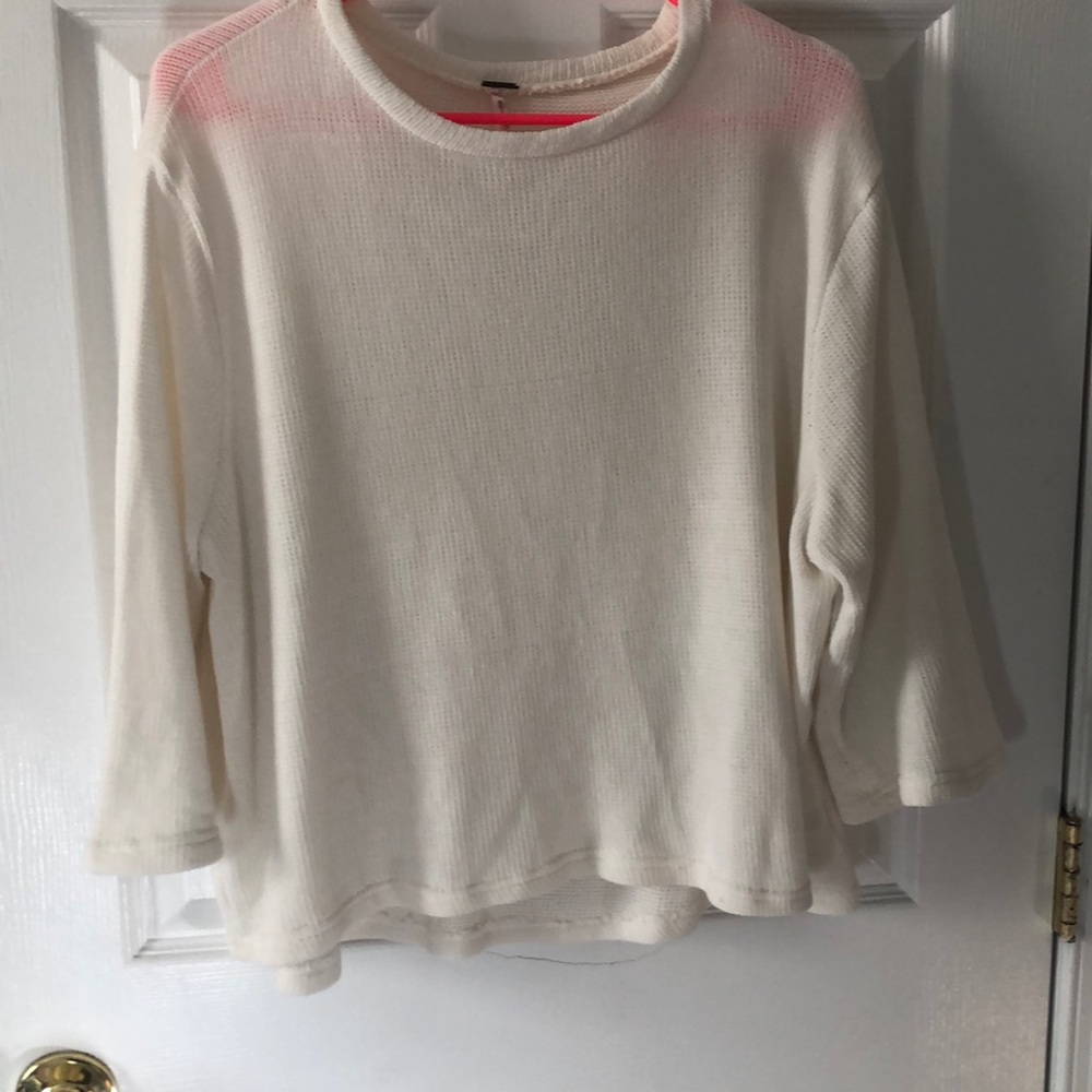 Cream Velour Sweater